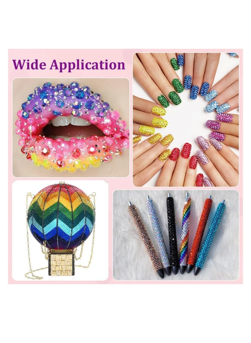 DAILYCHIC 24000Pcs Rhinestones Bedazzling Kit for Crafts with B7000 Jewelry Glue, Rhinestones with Gems Adhesive for Shoes Cloth Fabric for Crafting Diamond Nail Art Graduation Cap Decorations - Image 4
